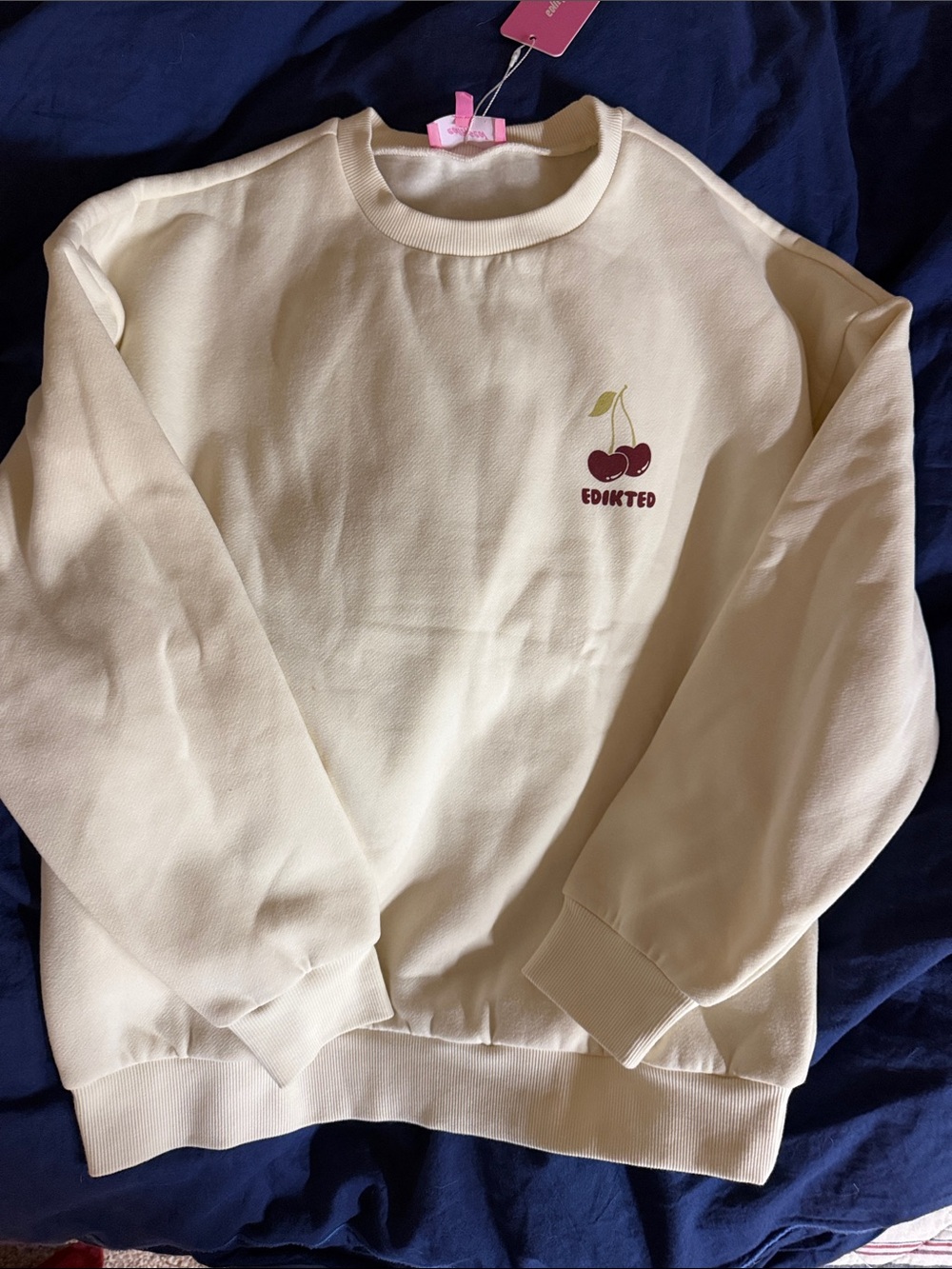 Edikted cherry sweatshirt nwt